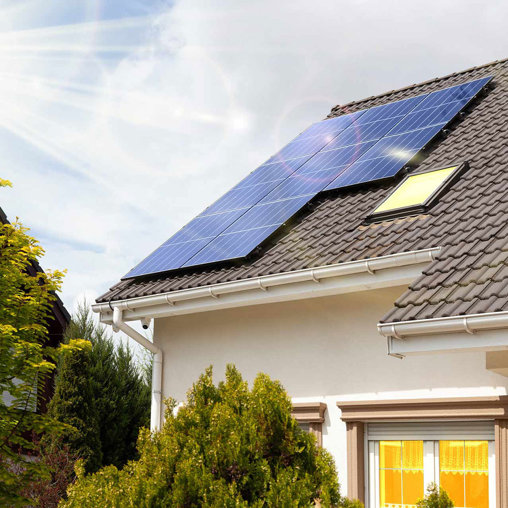 impianto fotovoltaico su tetto abitazione privata